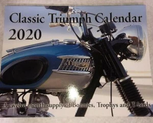 VINTAGE TRIUMPH WALL CALENDAR 12 MONTHS OF TRIUMPH MOTORCYCLES 16 x 12 inches - Bild 1 von 3
