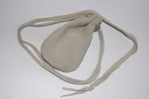 1 Hirschleder Fell Medizin Beutel Tasche Kordelzug Amerikanisch Handgefertigt Heilung - Bild 1 von 1