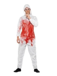 Bloody Forensic Overall Costume Adult Red - Picture 1 of 5