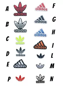 patch toppa adidas termoadesiva ricamata da stirare o cucire decorazione appliqu - Bild 1 von 15