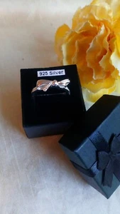 3.9 Grams 925 Sterling Silver Bow Ring Size R, GIFT BOXED - Picture 1 of 7