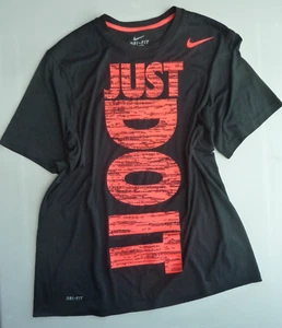 »NIKE« Sport-Shirt - T-Shirt - JUST DO IT - Gr. L - Schwarz pink - DRI-FIT - Bild 1 von 3