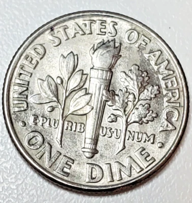 1997D Roosevelt Dime AU Retained Strike Through on Reverse - Image 1 of 4