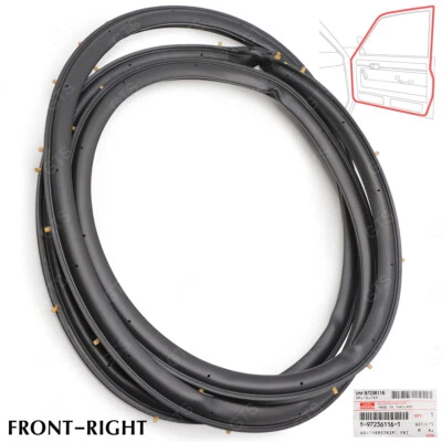 Fits Isuzu D-Max Dmax Hi-Lander 03 08 10 Front Rh Door Rubber Seal Weatherstrip - Image 1 of 4