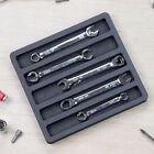 Tool Drawer Organizer Wrench Holder Insert and Black Foam Tray 5 Pockets