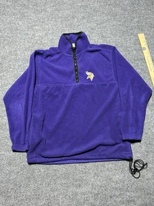 Active NFL Y2K lila Minnesota Vikings Quarter Zip Gr. Medium Fleecepullover - Bild 1 von 5