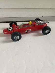 Vintage Plastic #11 Race Car STP Indy Red Made in Hong Kong - Picture 1 of 9