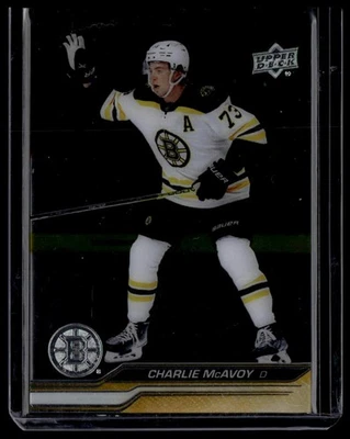 2023-24 Upper Deck #14 Charlie McAvoy Clear Cut - Image 1 of 2