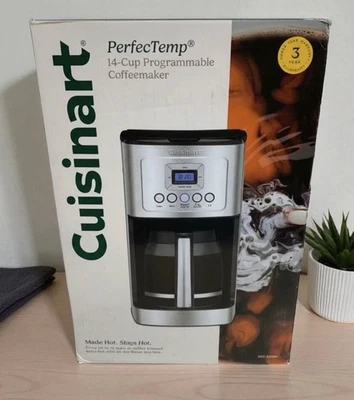 Cuisinart 14-Cup Coffee Maker Programmable PerfecTemp Glass Carafe DCC-3200NAS - Image 1 of 3
