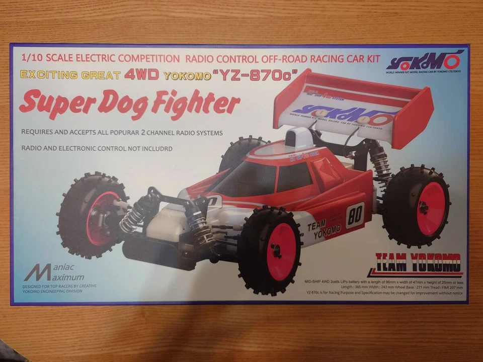 YOKOMO Super Dog Fighter YZ-870C RC Car Modellino da corsa su strada scala 1/10 - Immagine 1 di 4