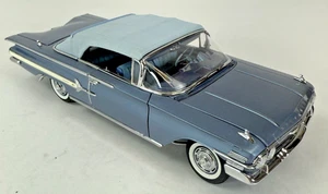 Danbury Mint 1960 Chevrolet Impala Convertible Horizon Blue Limited Edition 1:24 - Picture 1 of 18