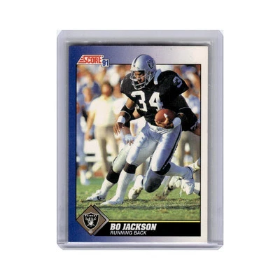 Bo Jackson 1991 Score #100 Los Angeles Raiders Football Card NM - Image 1 of 3