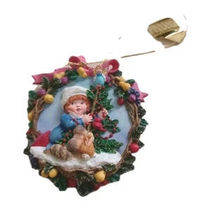 Christmas in the Woods 3 Heirloom Ornaments Ashton Drake Holiday  - Picture 1 of 5