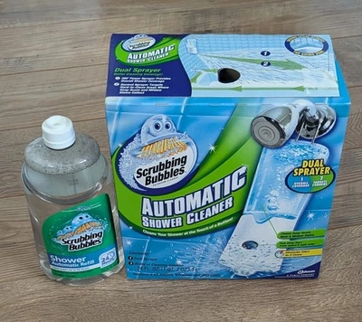 Scrubbing Bubbles Automatic Shower Cleaner, Dual Sprayer, w/ 2 Refill - NEW  - Image 1 of 4