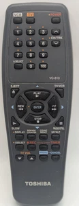 Mando a distancia para VCR TOSHIBA VC-613 VC613 W614 W403C W403 BY634286 OEM probado limpio - Imagen 1 de 4