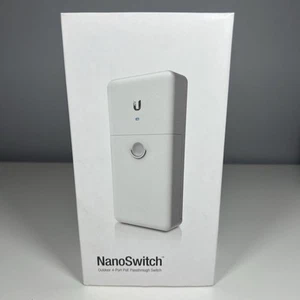 Ubiquiti N-SW NanoSwitch Outdoor 4-Port PoE Passthrough Switch - NEW - Picture 1 of 6
