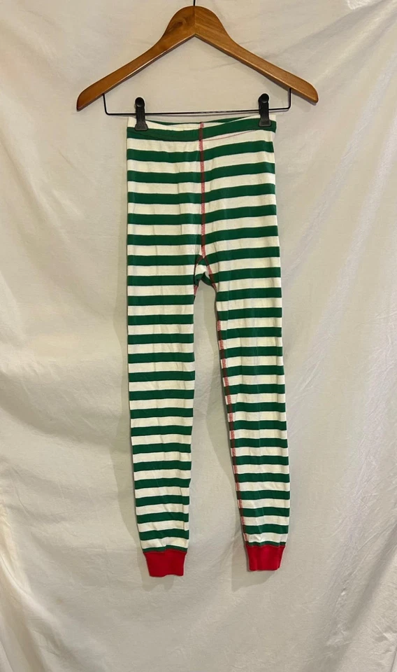Детские пижамные брюки унисекс Hanna Andersson размер 10 140 см в полоску длиной Johns - Изображение 1 из 1