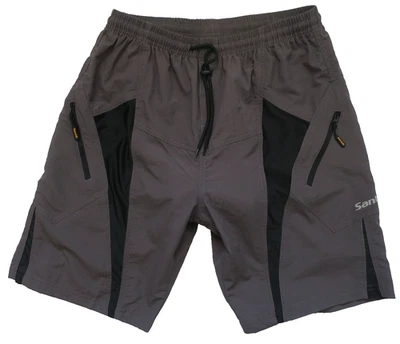 Pantalones Cortos de Ciclismo Santic Nylon Para Hombre Gris Acolchado Interior Calzoncillo Cremallera Bolsillo Talla XL Foto 1 de 4