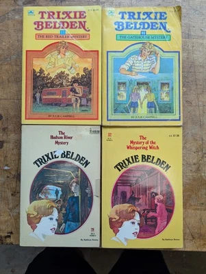 Trixie Belden Lot of 4 Paperback Books Julie Campbell #2, #3, #28, #32 (#1#) - Image 1 of 4