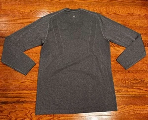 Camicia Lululemon Metal Vent Tech Performance manica lunga uomo grande grigia elasticizzata - Foto 1 di 6