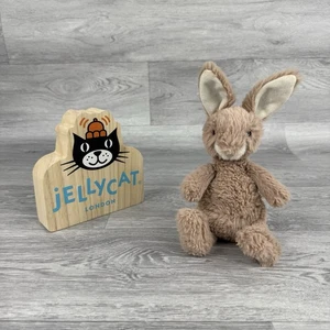 Jellycat Nibbles Biscuit Bunny Small Rabbit Soft Toy Plush 11" Pink Pastel Shade - Picture 1 of 4