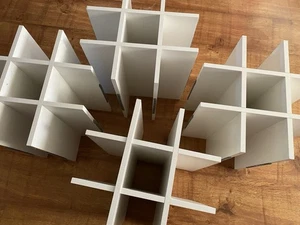 Kallax Einsatz Flaschen Regal Getränke Halterung weiß Ikea VB - Bild 1 von 4