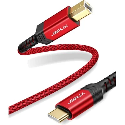 10ft USB C to USB B Printer Cable with Gold-Plated Connectors - Reliable & Fast - Image 1 of 4