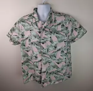 Stranger Things Hemd Netflix Jim Hopper Hawaii rosa grün Gr. Medium - Bild 1 von 9