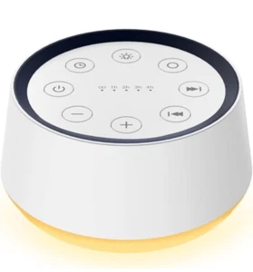OLight Whitenoise Machine with 30 Soothing Sounds 12 Colors Night Light White - Picture 1 of 7