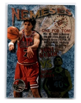 1995-96 Stadium Club #N9 Toni Kukoc / Dino Radja Nemeses Members Only - Image 1 of 2