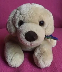 Vintage Bear Factory Yellow Golden Labrador Puppy Dog Soft Plush Toy 8” - Picture 1 of 10