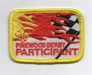 Cub Scouting Pinewood Derby Teilnehmer Auszeichnung Aufnäher, klare Kunststoffunterlage, neuwertig - Bild 1 von 1