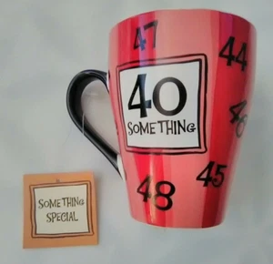 Taza de café cumpleaños regalo té 40 algo celebrar 40-49 cerámica cumpleaños - Imagen 1 de 8