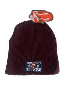 Rolling Stones Mütze I Offizielles Lizenzprodukt I NEU I Dunkelrot - Bild 1 von 2