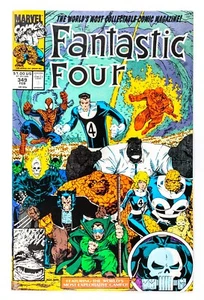Fantastic Four #349 (1991 Marvel) Spider-Man, Wolverine, Hulk, Ghost Rider! NM- - Picture 1 of 3