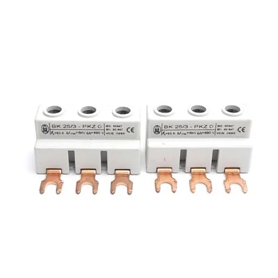 Lot of 2 Moeller BK25/3-PKZ0 PKZ/PKE Extension Terminal Block, 690V 63A - Image 1 of 4