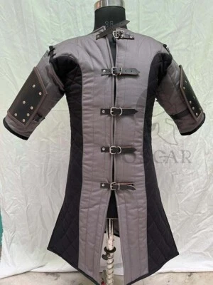 MEDIEVAL GAMBESON ARMOR Costume Gambeson Free Leather Arm | Reenactment Roman - Image 1 of 4