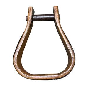 Vintage Holzbügel mit Metallband und Originalbeschlägen Top Zustand - Bild 1 von 8