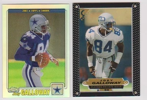 2 Card Lot Joey Galloway 2001 Topps Chrome Refractor 1997 Players Private Issue - Picture 1 of 2