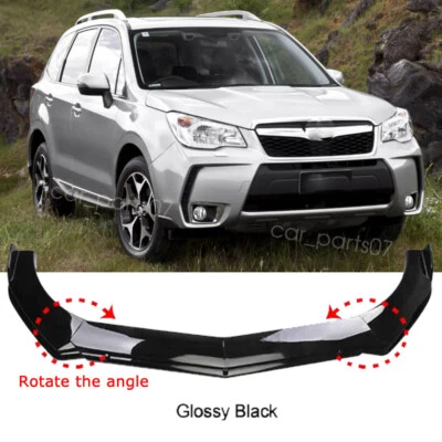 For Subaru Forester XT STI SF5 Glossy Front Bumper Lip Splitter Body Kit Parts Foto 1 de 4