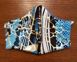 Washable Face Mask with Filter Handmade USA Summer Breeze triple double layer - Picture 1 of 1
