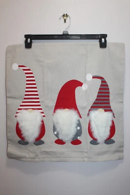 IKEA FRODIS CUSHION COVER TEXTURED GNOMES NATURAL BEIGE & MULTICOLOR 20" x 20" - Image 1 of 4