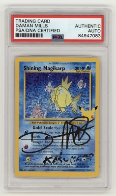 PSA Signed Daman Mills Shining Magikarp Celebrations Classic Collection 66/64 - Image 1 of 2