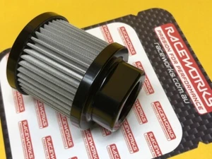 Raceworks ALY-161BK 12AN Crankcase breather filter Cleanable Small Billet Black - Picture 1 of 5