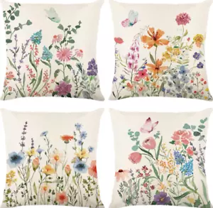 Spring Decorations for Home - Spring Pillow Covers 18X18, Outdoor Pillow Covers - Picture 1 of 7