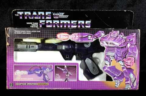 VINTAGE Transformers Shockwave With Box G1 1984 Hasbro ELECTRONICS WORK Cover
