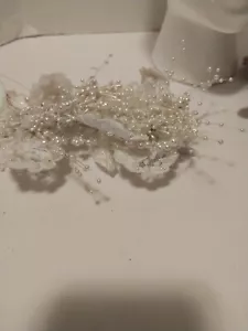 Handmade Bridal Veil Tiara Nwt - Picture 1 of 3
