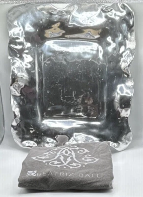 Bandeja de aluminio pulido Beatriz Ball Vento rectangular mediana 'Rebecca' 12"x 14" Foto 1 de 4