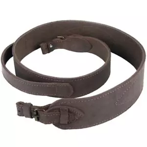 Sling Rifle Tactical Shotgun Hunting Strap Leather Shoulder Shooting Rifles Belt - Picture 1 of 14