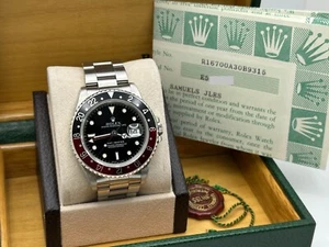 Rolex GMT Master 16700 Coke Red and Black Stainless Steel Box Papers 40mm - Picture 1 of 9